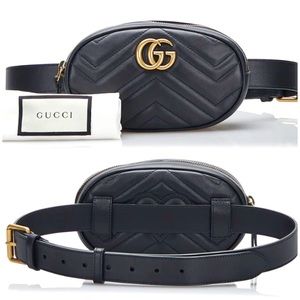 🆕💯❤️ Authentic Gucci GG Marmont Belt bag